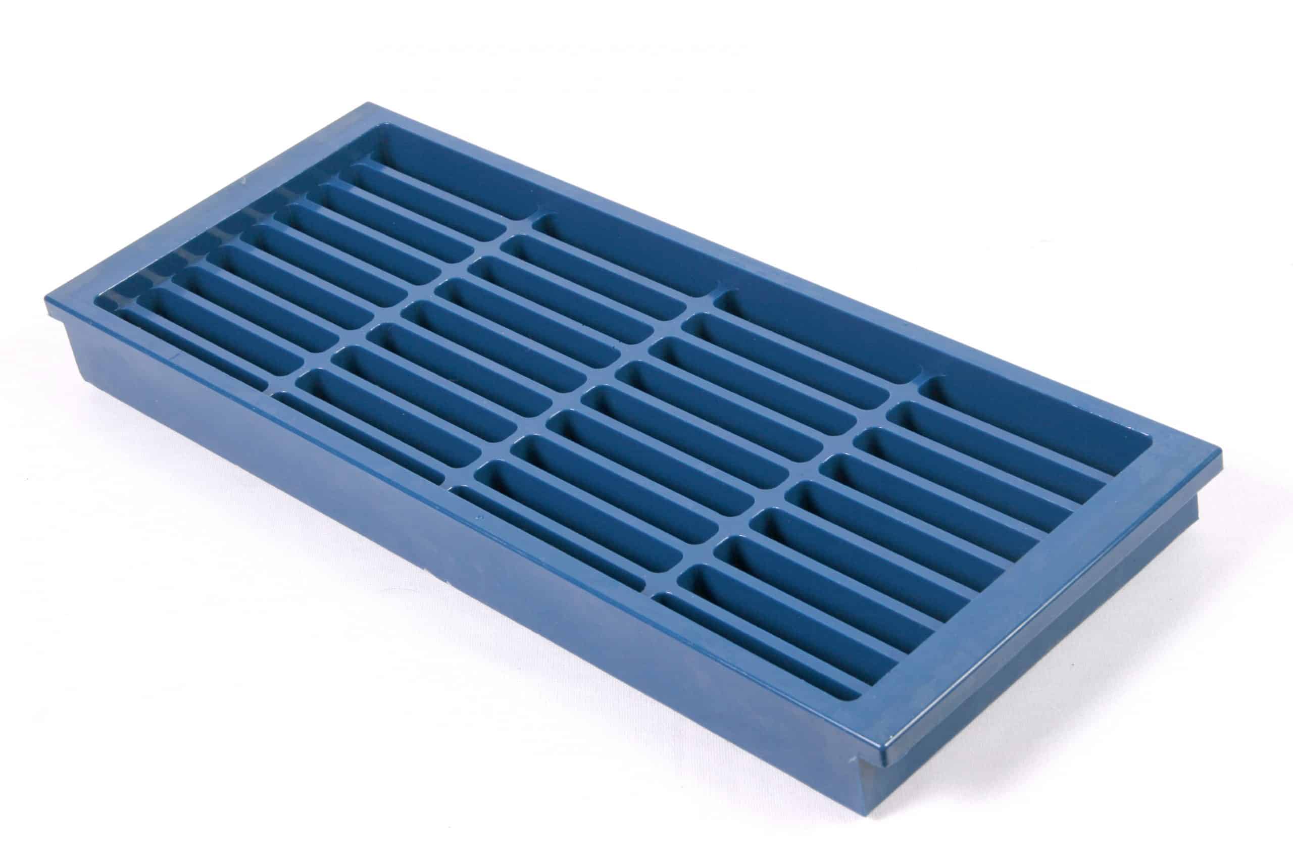 Urethane tool tray with 36 slots for drills.