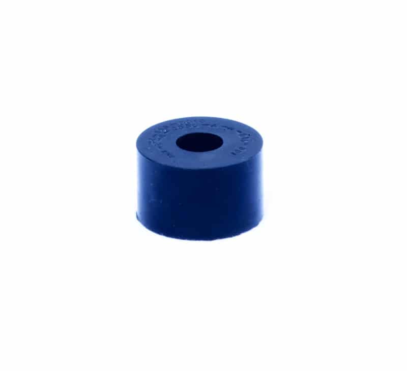 Black urethane bushing for machine tool shop.