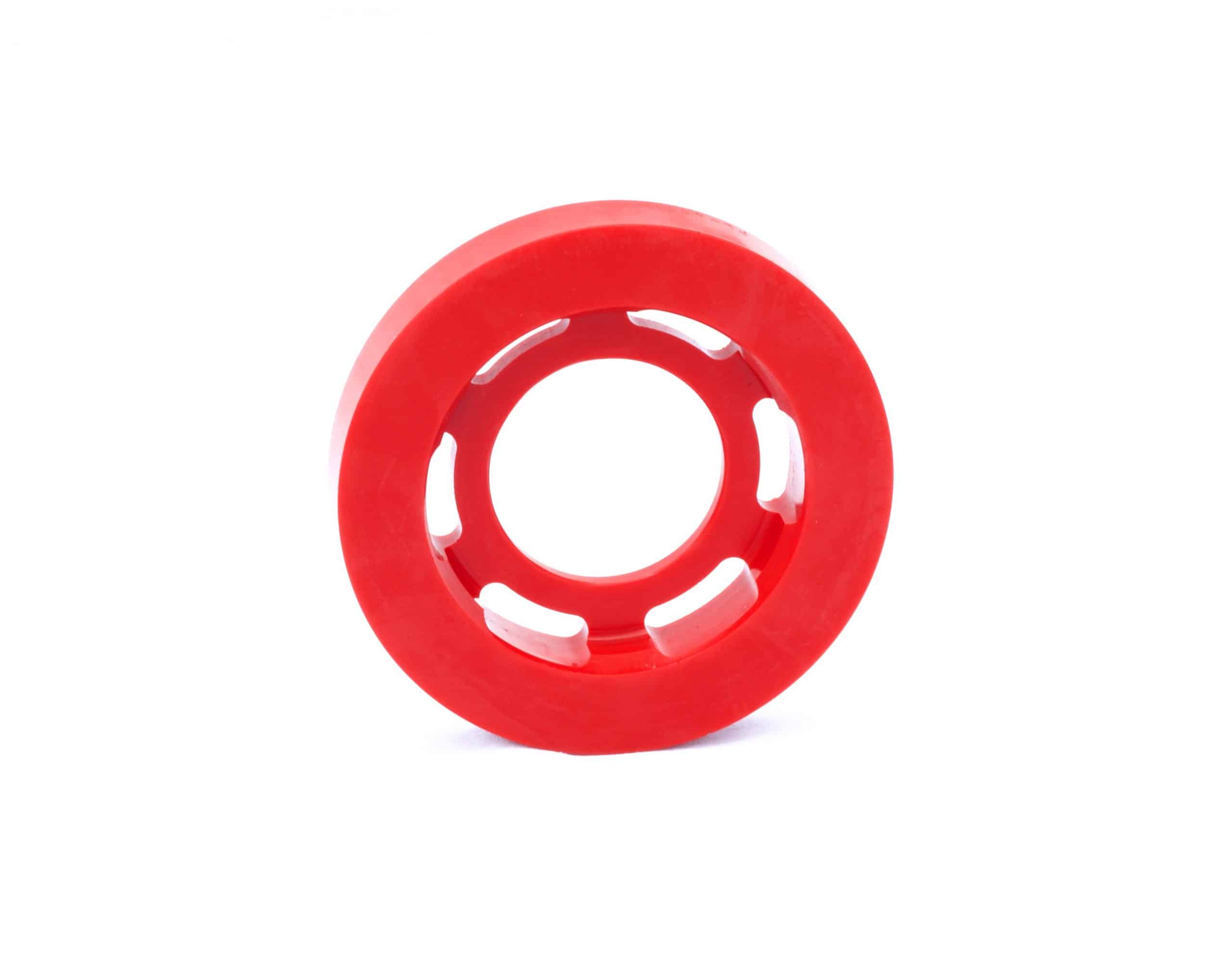 Specialty polyurethane roller for custom assembly fixture. 