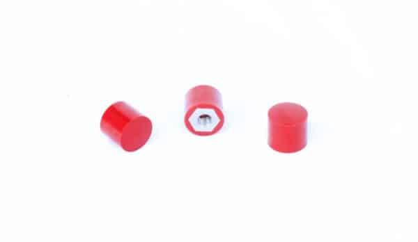 Round Urethane Bumpers | 1-1/4" DIA. x 1-1/4" L | 90A Red Urethane