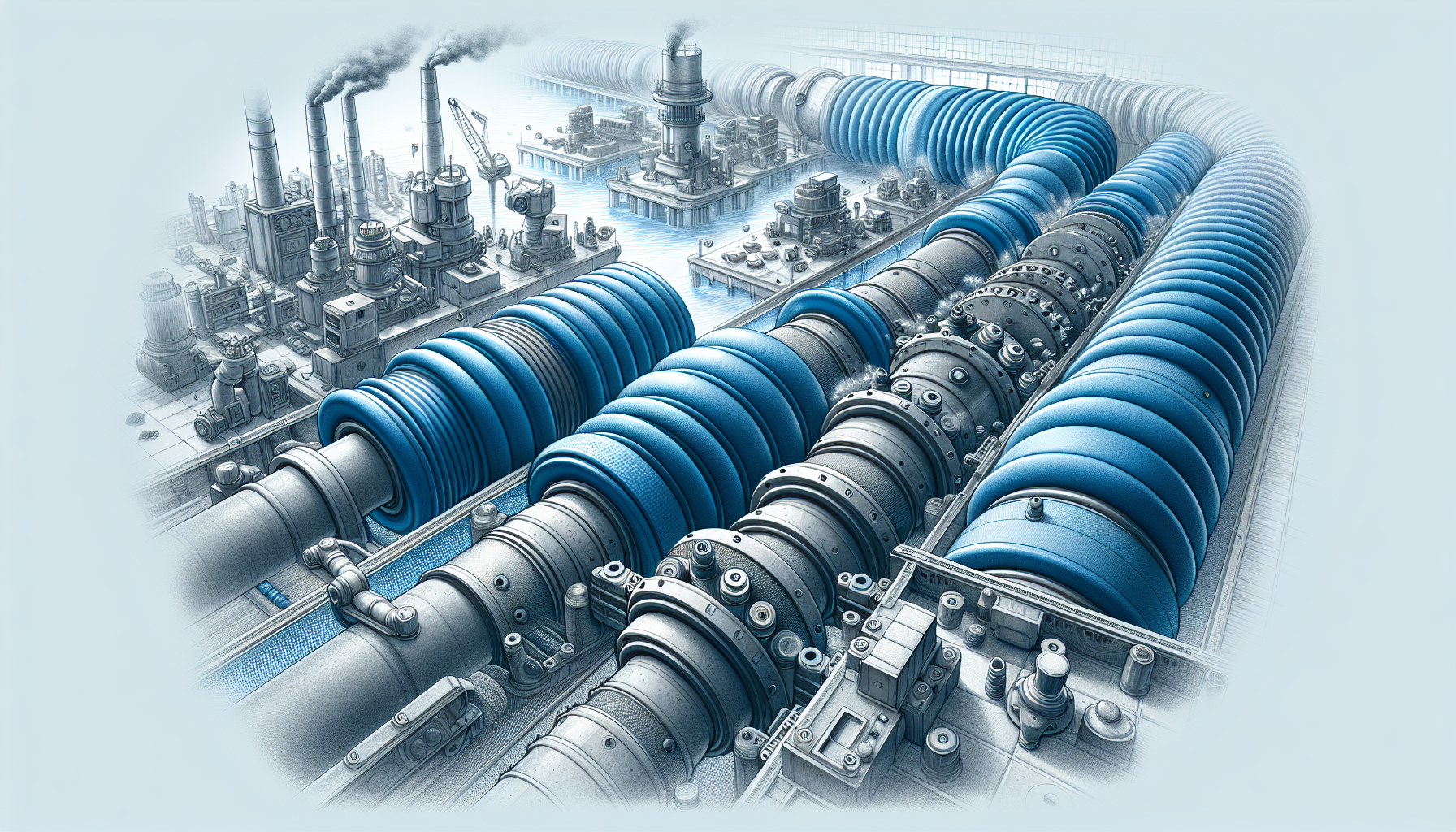 Illustration of Uniflex's rubber expansion joints